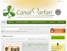 Tablet Screenshot of canalmarfan.org